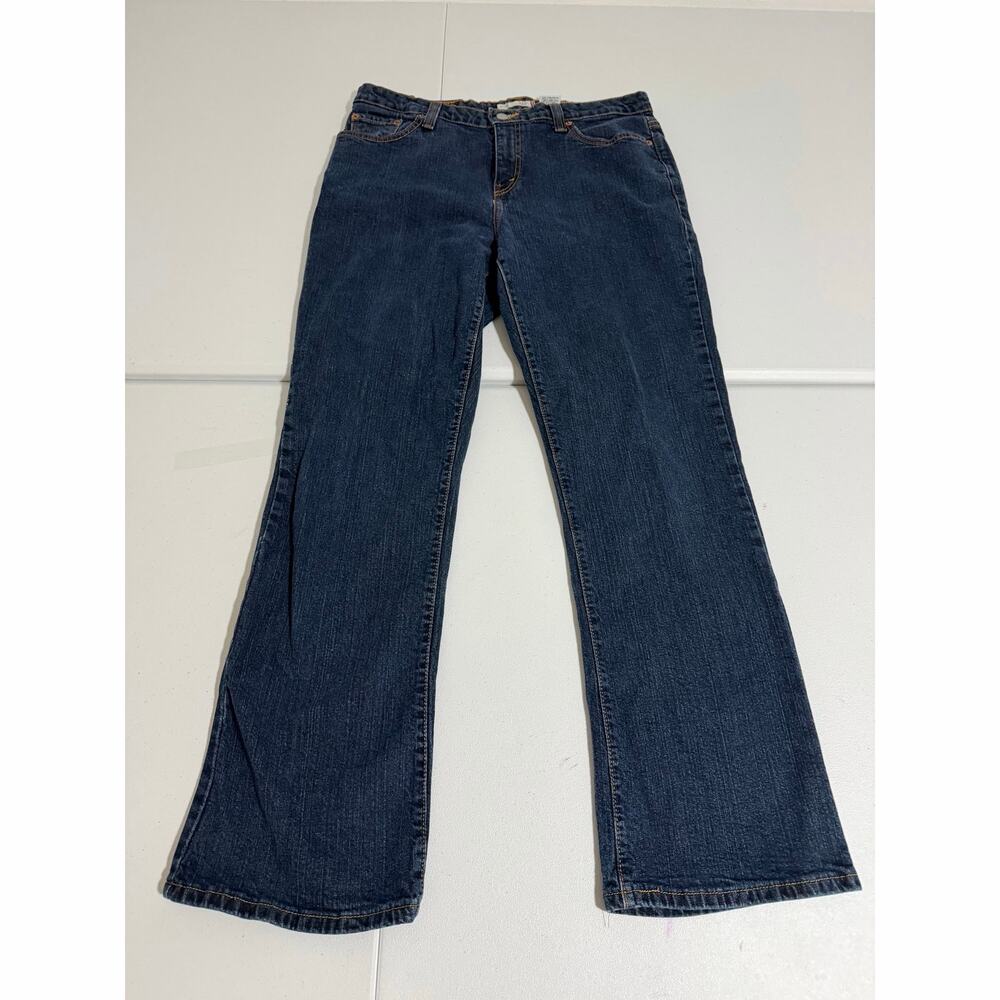 Levi’s 515 Bootcut Jeans Kids Youth Size 16 Dark Wash Adjustable Waist Denim